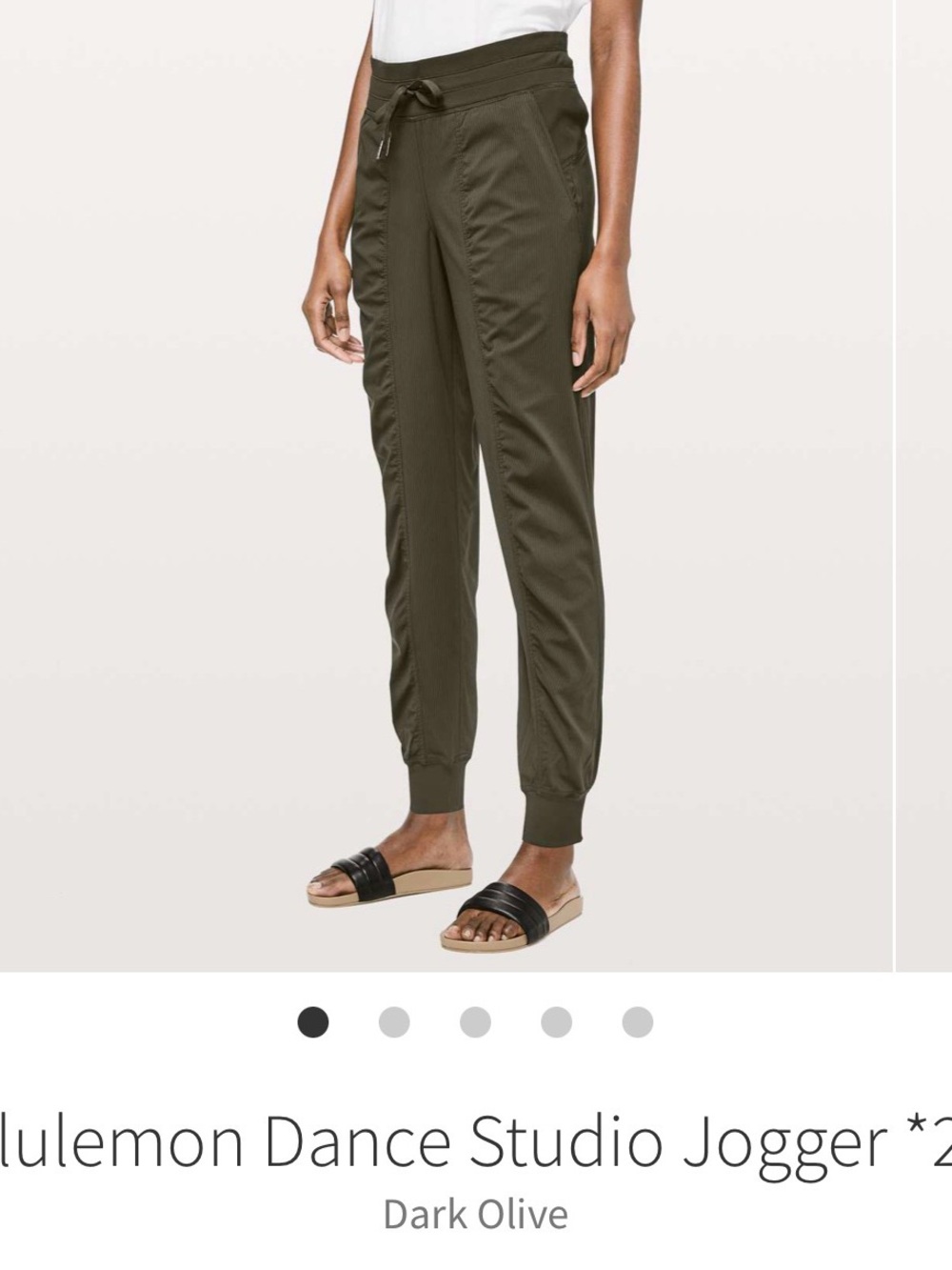lululemon athletica Dark Olive dance studio Jogger’s size 0